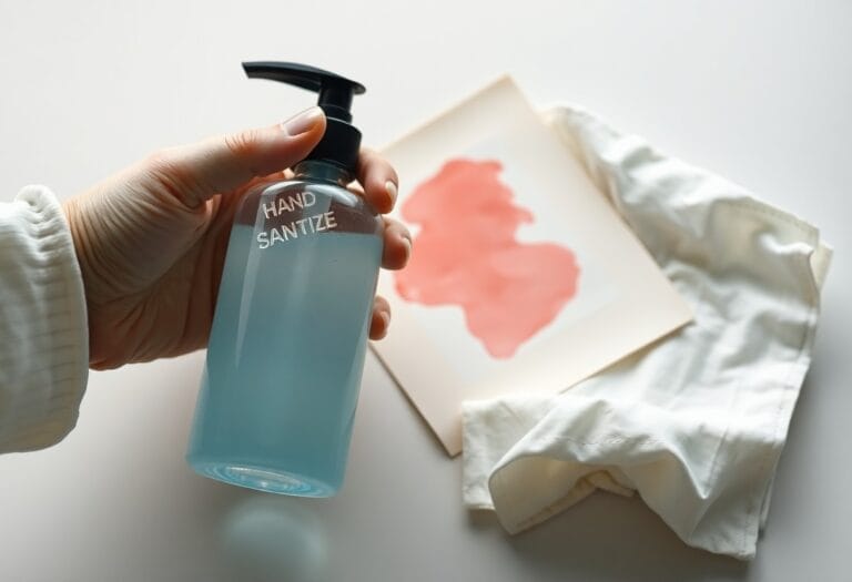 Does hand sanitizer remove ink?