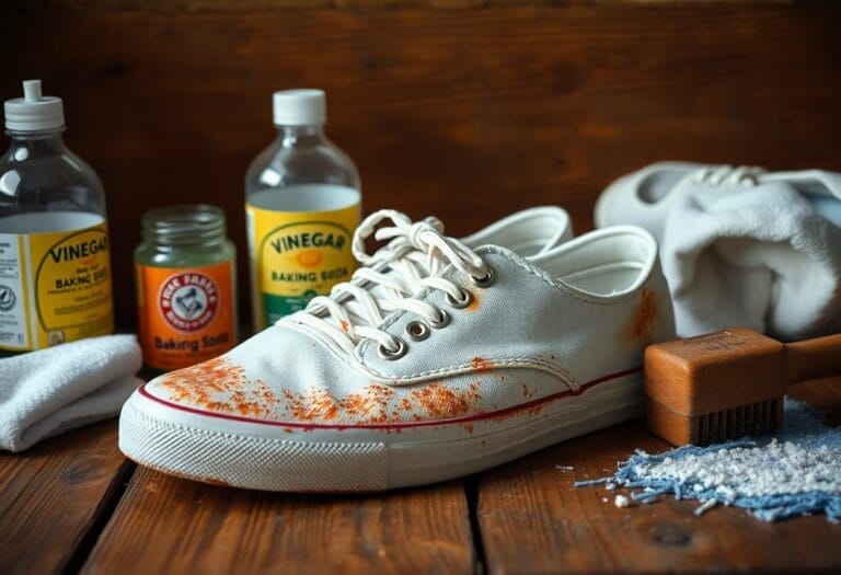 What Steps Should You Take To Remove Rust Stains From Canvas Shoes?